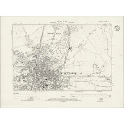 1931 Map of Hampshire & Isle of Wight XLI.SW, 1933 Print