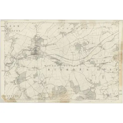 1870 Map of Hampshire & Isle of Wight XLII, 1873 Print