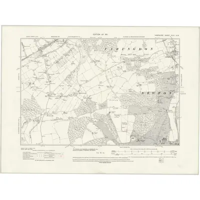 1908 Map of Hampshire & Isle of Wight XLIII.NW, 1931 Print