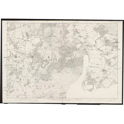 1869 Map of Hampshire & Isle of Wight XLIV, 1872 Print