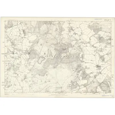 1869 Map of Hampshire & Isle of Wight XLIV, 1872 Print
