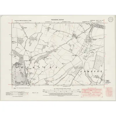 1938 Map of Hampshire & Isle of Wight XLIX.NE, 1946 Print