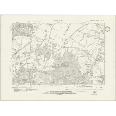 1931 Map of Hampshire & Isle of Wight XLIX.SE, 1933 Print