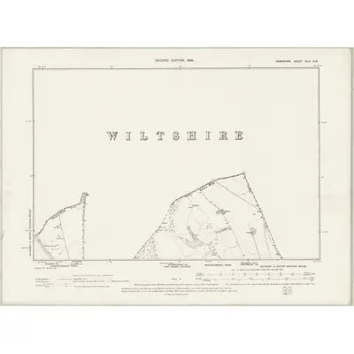 1895 Map of Hampshire & Isle of Wight XLVI.SW, 1898 Print