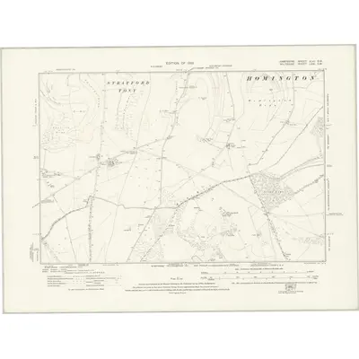 1924 Map of Hampshire & Isle of Wight XLVI.SW, 1926 Print