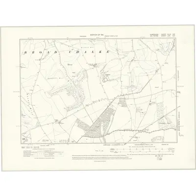 1908 Map of Hampshire & Isle of Wight XLVIA.SE, 1911 Print