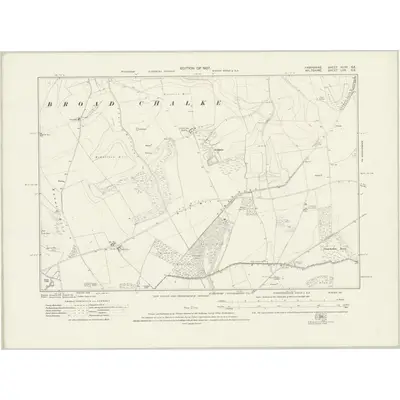 1924 Map of Hampshire & Isle of Wight XLVIA.SE, 1927 Print