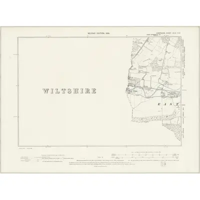 1895 Map of Hampshire & Isle of Wight XLVII.NE, 1898 Print