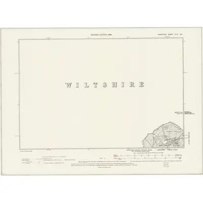 1895 Map of Hampshire & Isle of Wight XLVII.SE, 1899 Print