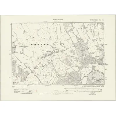 1924 Map of Hampshire & Isle of Wight XLVII.SE, 1926 Print