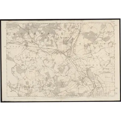 1871 Map of Hampshire & Isle of Wight XLVIII, 1874 Print