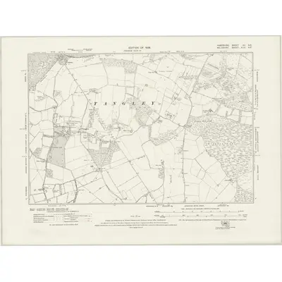 1923 Map of Hampshire & Isle of Wight XV.NE, 1926 Print