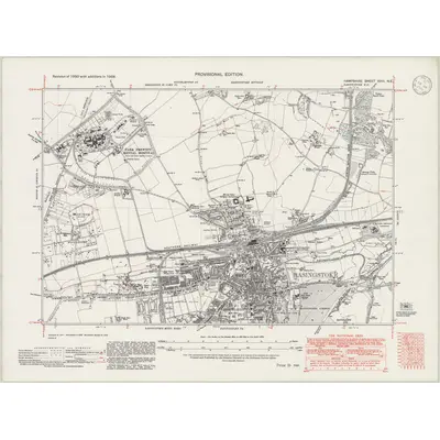 1938 Map of Hampshire & Isle of Wight XVIII.NE, 1946 Print