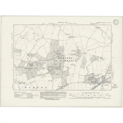 1930 Map of Hampshire & Isle of Wight XVIII.NW, 1932 Print