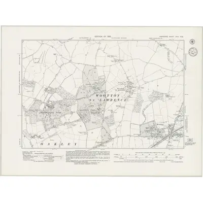1930 Map of Hampshire & Isle of Wight XVIII.NW, 1944 Print