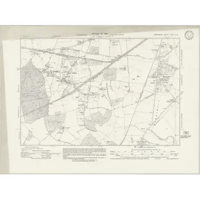 1930 Map of Hampshire & Isle of Wight XVIII.SW, 1932 Print