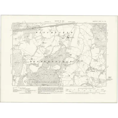 1930 Map of Hampshire & Isle of Wight XX.NW, 1932 Print