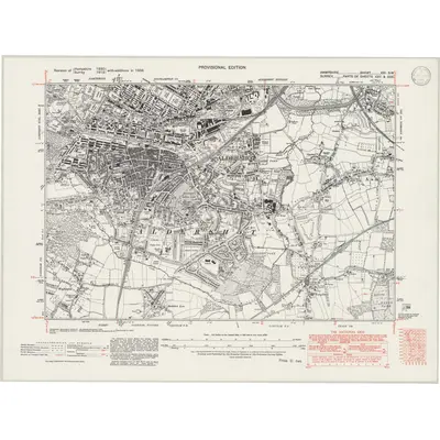 1938 Map of Hampshire & Isle of Wight XXI.SW, 1946 Print