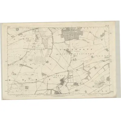 1873 Map of Hampshire & Isle of Wight XXII, 1876 Print
