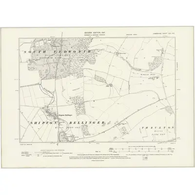 1894 Map of Hampshire & Isle of Wight XXII.NE, 1897 Print