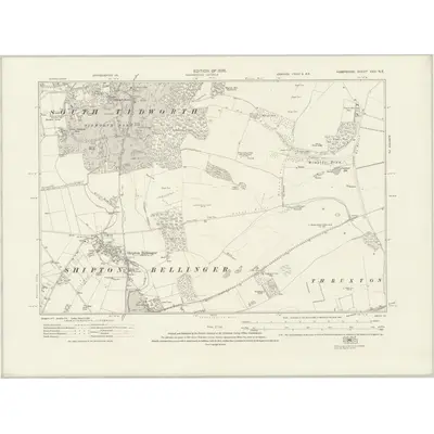 1923 Map of Hampshire & Isle of Wight XXII.NE, 1926 Print
