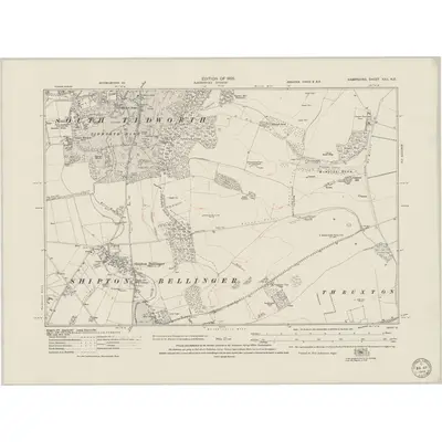 1923 Map of Hampshire & Isle of Wight XXII.NE, 1949 Print