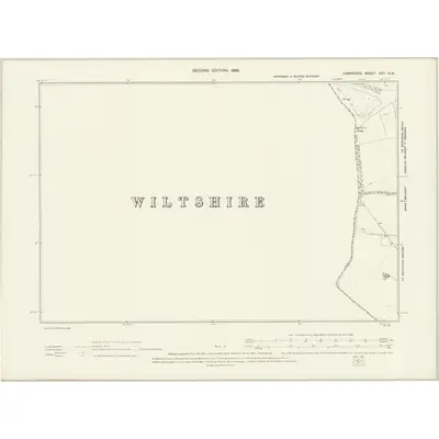 1894 Map of Hampshire & Isle of Wight XXII.NW, 1898 Print