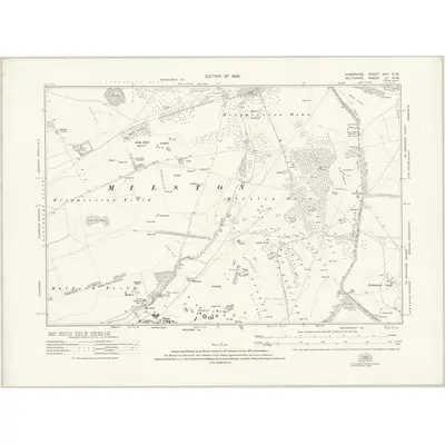 1923 Map of Hampshire & Isle of Wight XXII.NW, 1925 Print
