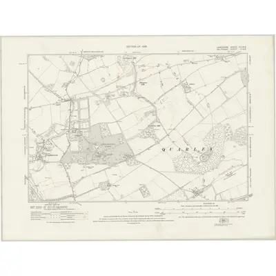 1923 Map of Hampshire & Isle of Wight XXII.SE, 1926 Print