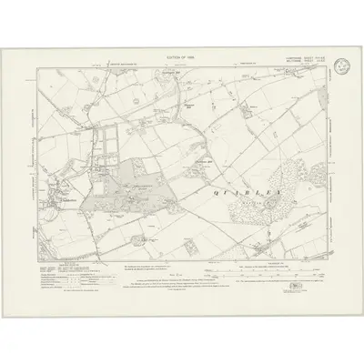 1923 Map of Hampshire & Isle of Wight XXII.SE, 1933 Print