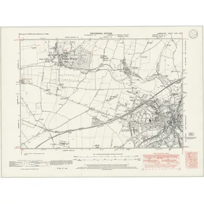1938 Map of Hampshire & Isle of Wight XXIII.NE, 1946 Print