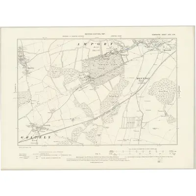 1894 Map of Hampshire & Isle of Wight XXIII.SW, 1897 Print