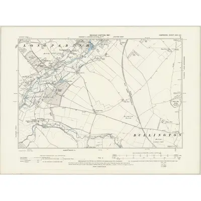 1894 Map of Hampshire & Isle of Wight XXIV.SE, 1897 Print