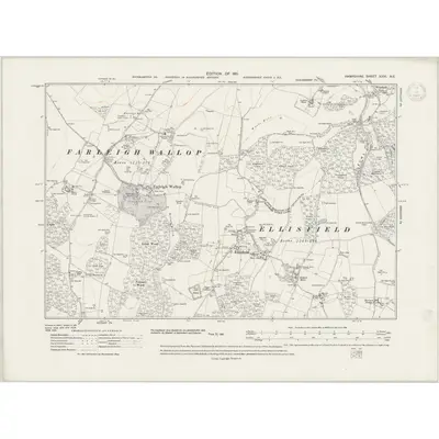 1909 Map of Hampshire & Isle of Wight XXVI.NE, 1947 Print