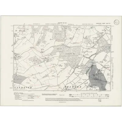 1908 Map of Hampshire & Isle of Wight XXVI.SE, 1946 Print
