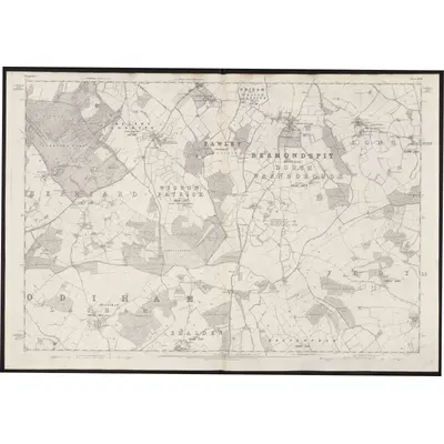 1870 Map of Hampshire & Isle of Wight XXVII, 1874 Print