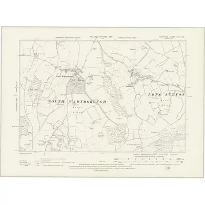 1894 Map of Hampshire & Isle of Wight XXVII.NE, 1897 Print