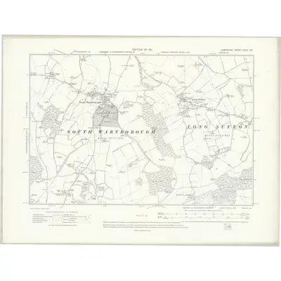 1908 Map of Hampshire & Isle of Wight XXVII.NE, 1911 Print