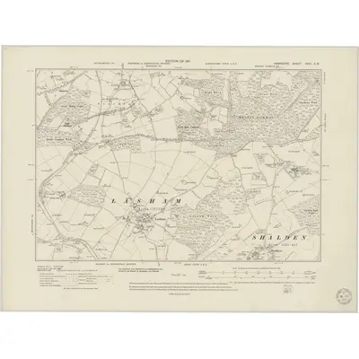 1909 Map of Hampshire & Isle of Wight XXVII.SW, 1949 Print