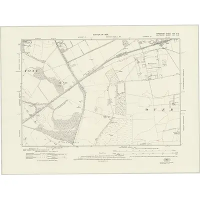 1923 Map of Hampshire & Isle of Wight XXX.NE, 1926 Print