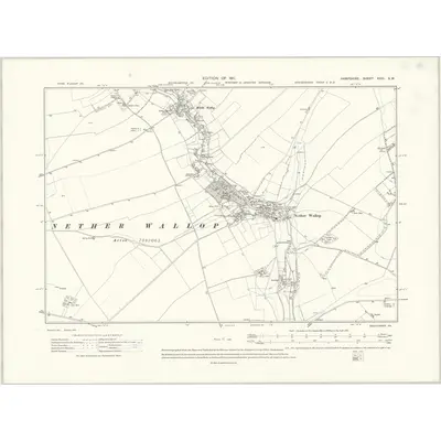 1908 Map of Hampshire & Isle of Wight XXXI.SW, 1911 Print