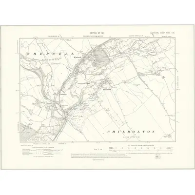 1908 Map of Hampshire & Isle of Wight XXXII.NW, 1911 Print