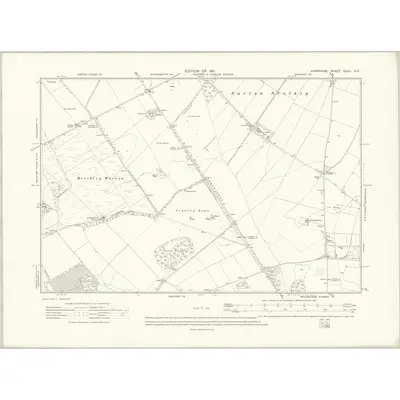 1908 Map of Hampshire & Isle of Wight XXXII.SE, 1911 Print
