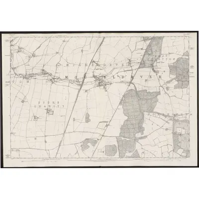 1870 Map of Hampshire & Isle of Wight XXXIII, 1875 Print