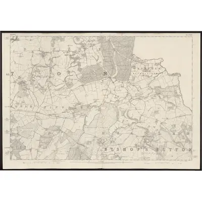 1869 Map of Hampshire & Isle of Wight XXXVI, 1872 Print