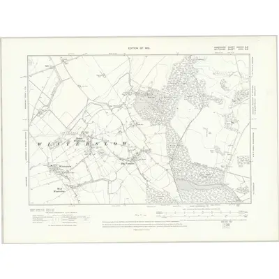 1908 Map of Hampshire & Isle of Wight XXXVIII.NE, 1912 Print