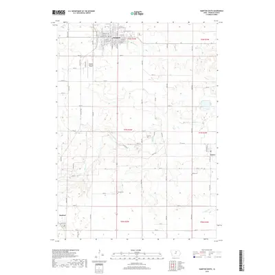 2018 Map of Hampton South, 2018 Print