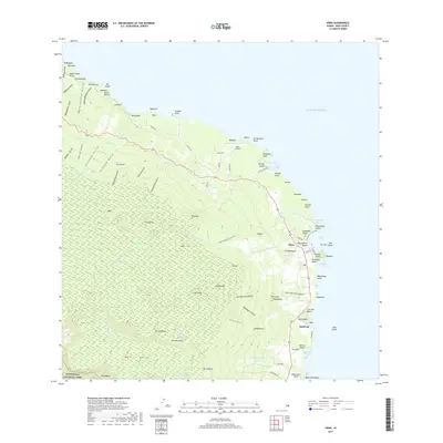 2017 Map of Hana, 2017 Print