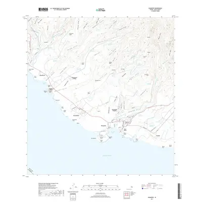 2017 Map of Hanapepe, 2017 Print
