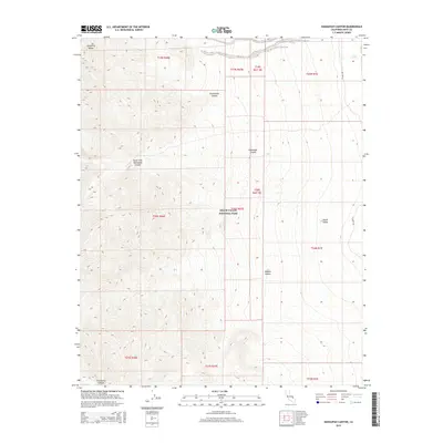 2015 Map of Hanaupah Canyon, 2015 Print
